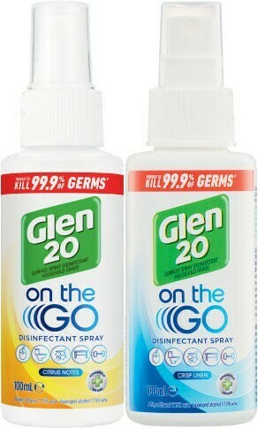 Coles Glen 20 On The Go Disinfectant Spray 100mL offer