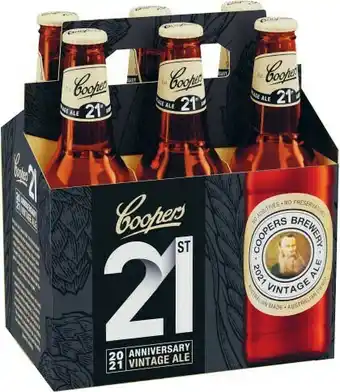 Coles Coopers Vintage Ale Bottles 6x355mL offer