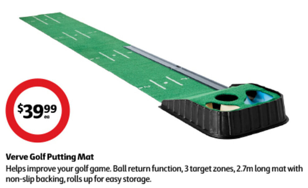 Verve Golf Putting Mat offer at Coles