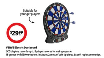 Coles VERVE Electric Dartboard offer
