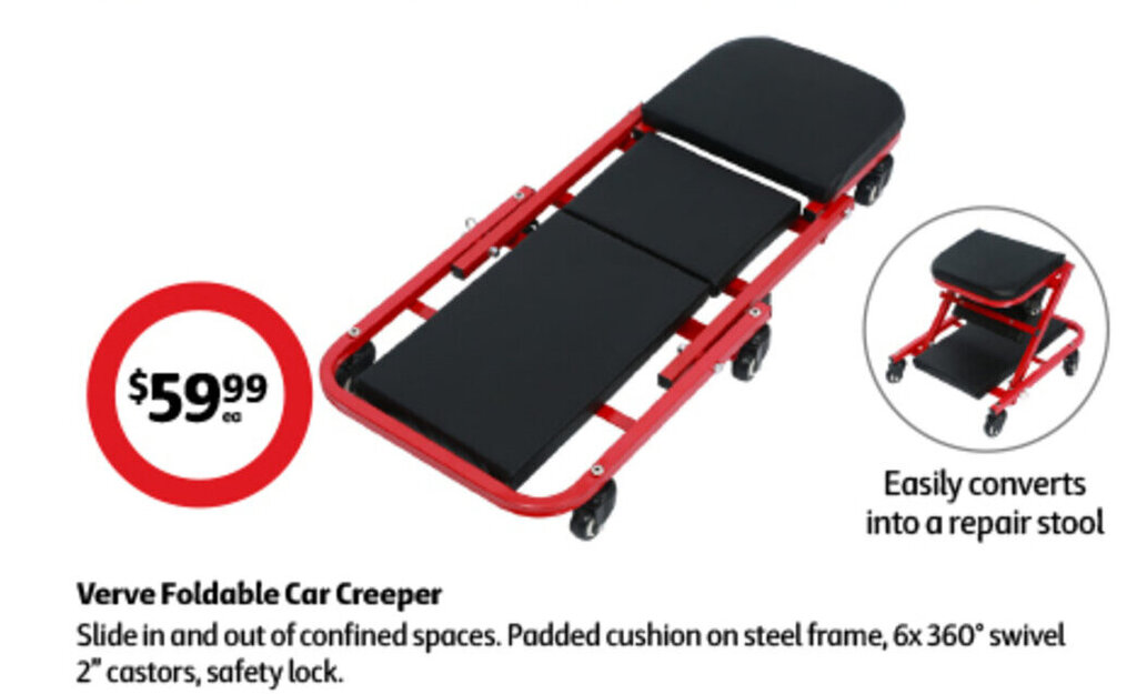 Verve Foldable Car Creeper offer at Coles