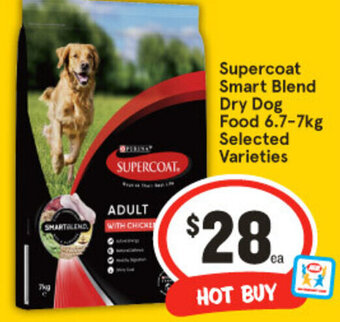 IGA Supercoat Smart Blend Dry Dog Food 6.7-7kg Selected Varieties offer