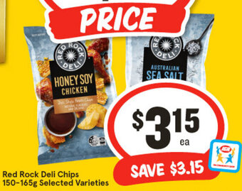 IGA Red Rock Deli Chips 150-165g Selected Varieties offer