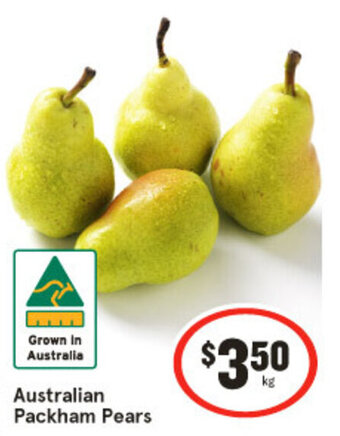 IGA Australian Packham Pears offer