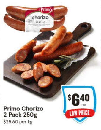 IGA Primo Chorizo 2 Pack 250g offer
