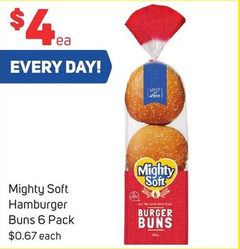 Foodland Mighty Soft Hamburger Buns 6 Pack offer