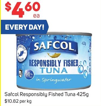 Foodland Safcol Responsibly Fished Tuna 425g offer