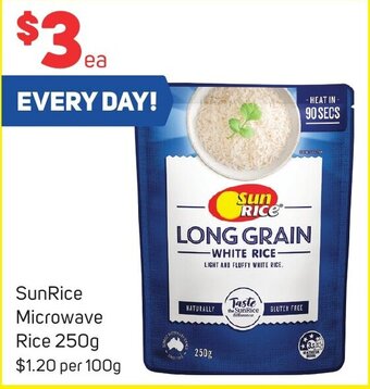 Foodland SunRice Microwave Rice 250g offer