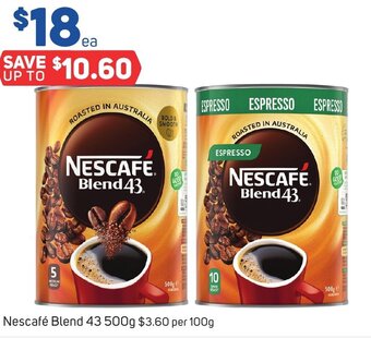 Foodland Nescafé Blend 43 500g offer