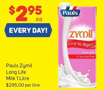 Foodland Pauls Zymil Long Life Milk 1 Litre offer