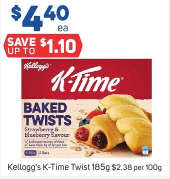 Foodland Kellogg's K-Time Twist 185g offer