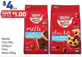 Foodland Nestlé Choc Bits 200g or Choc Melts 290g offer
