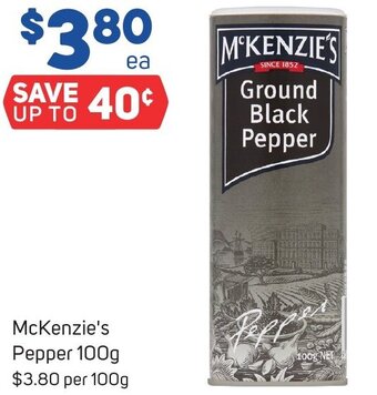 Foodland McKenzie's Pepper 100g offer