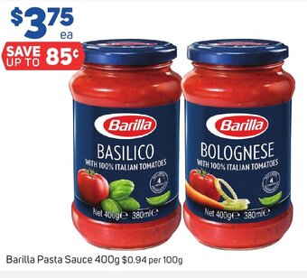 Foodland Barilla Pasta Sauce 400g offer