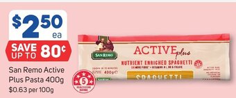 Foodland San Remo Active Plus Pasta 400g offer