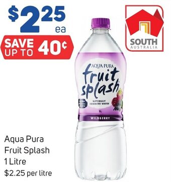 Foodland Aqua Pura Fruit Splash 1 Litre offer