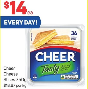 Foodland Cheer Cheese Slices 750g offer