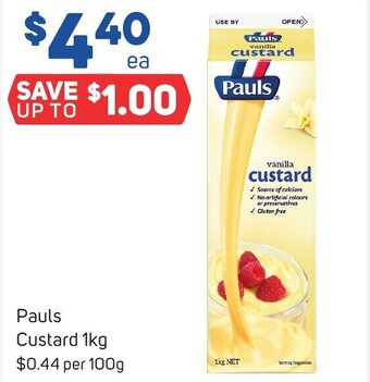 Foodland Pauls Custard 1kg offer