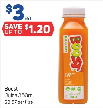 Foodland Boost Juice 350ml offer