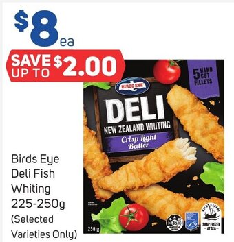Foodland Birds Eye Deli Fish Whiting 225-250g offer