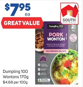 Foodland Dumpling 100 Wontons 170g offer