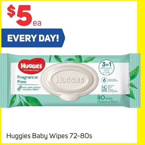 Huggies Baby Wipes 7280s offer at Foodland