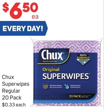 Foodland Chux Superwipes Regular 20 Pack offer