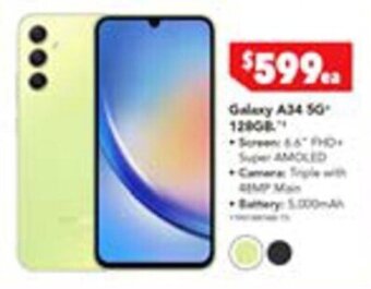 Harvey Norman Galaxy A34 5G 128GB offer