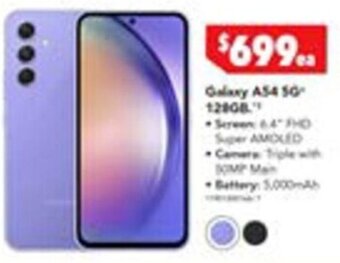 Harvey Norman Galaxy A54 5G 128GB offer