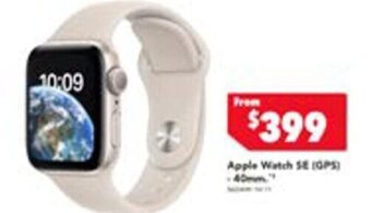 Harvey Norman Apple Watch SE (GPS) offer