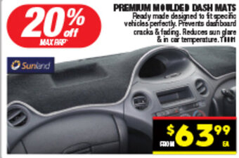 Autopro PREMIUM MOULDED DASH MATS offer