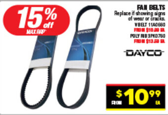 Autopro FAN BELTS offer