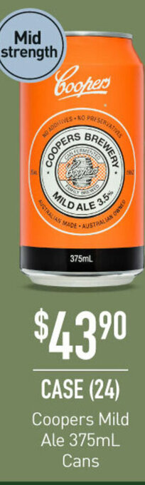 Coopers Mild Ale 375mL Cans
