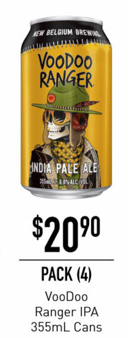 VooDoo Ranger IPA 355mL Cans