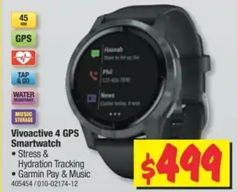 JB Hi-Fi Garmin - Vivoactive 4 GPS Smartwatch - 405454 offer
