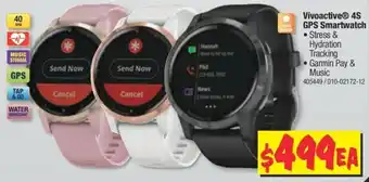 JB Hi-Fi Garmin - Vivoactive 4S GPS Smartwatch - 405449 offer