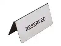 Officeworks Sandleford Reserved Table Sign 100 x 45mm offer