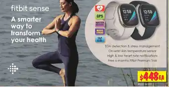 JB Hi-Fi Fitbit - Sense - 481373 / 4973272 offer