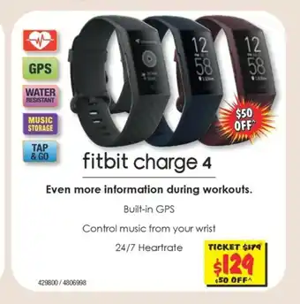 JB Hi-Fi Fitbit - Charge 4 offer