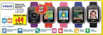 vTech - Kidizoom Kids Activity Camera Watch Red - 405326