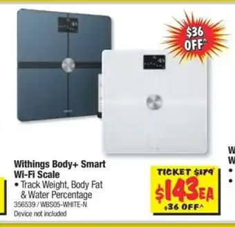 JB Hi-Fi Withings - Body+ Smart Wi-Fi Scale offer