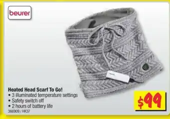JB Hi-Fi Beurer - Heated Head Scarf To Go! offer
