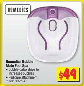 JB Hi-Fi Homedics - Bubble Mate Foot Spa offer