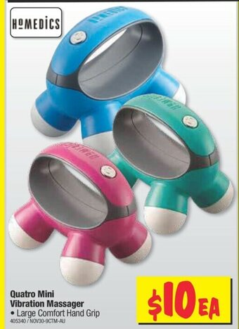JB Hi-Fi Homedics Quatro Mini Vibration Massager offer