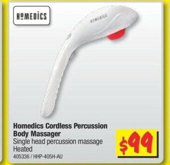 JB Hi-Fi Homedics Cordless Percussion Body Massager offer