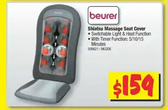 JB Hi-Fi Beurer - Shiatsu Massage Seat Cover offer