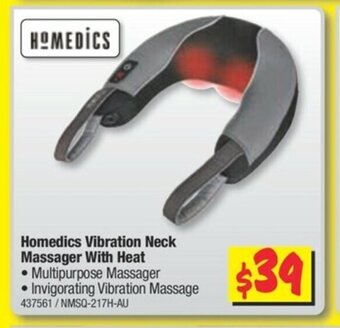 JB Hi-Fi Homedics Vibration Neck Massager with Heat offer