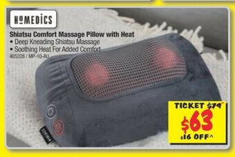 JB Hi-Fi Homedics Shiatsu Comfort Massage Pillow with Heat offer