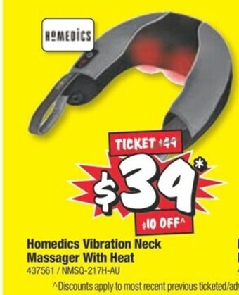 JB Hi-Fi Homedics Vibration Neck Massager with Heat offer