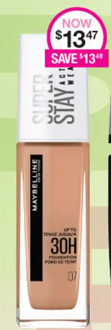 Priceline Maybelline New York 30H Foundation Fond De Teint offer